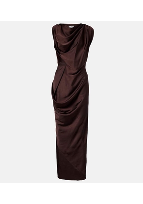 Vivienne Westwood Long Fond draped satin gown
