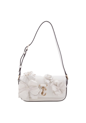 Jimmy Choo Avenue Floral Applique Shoulder Bag