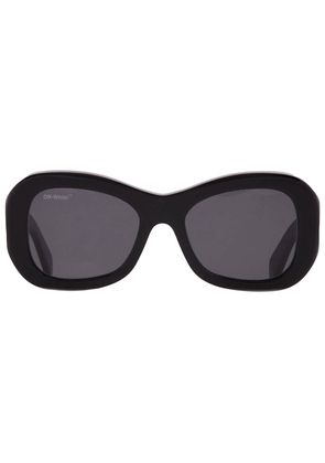 Off-White Pablo Dark Grey Oval Unisex Sunglasses OERI040 1007 54