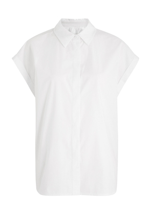 Matteau Relaxed Sleeveless Cotton-poplin Shirt - White - 3 (UK 10 / M)