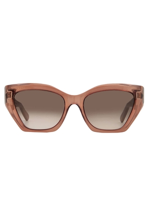 Ferragamo Brown Gradient Cat Eye Ladies Sunglasses SF1043S 232 54
