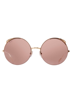 Cartier Panthere de Cartier Gold Round Ladies Sunglasses CT0149S 003 60