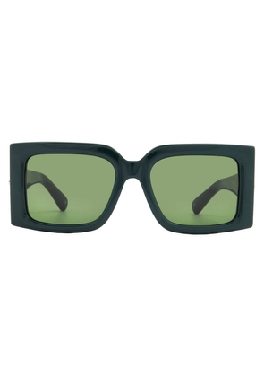 Ferragamo Green Square Ladies Sunglasses SF2032S 302 55