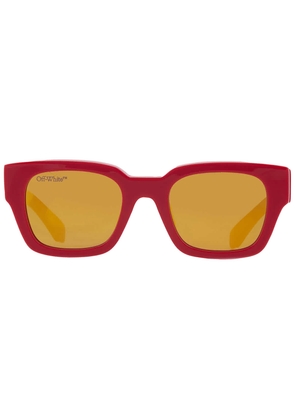 Off-White Zurich Amber Square Unisex Sunglasses OERI018 2576 51