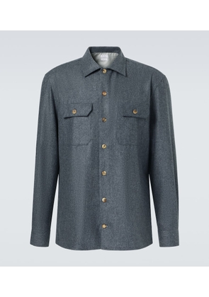 Brunello Cucinelli Virgin wool flannel overshirt