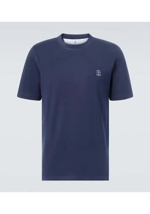 Brunello Cucinelli Logo cotton jersey T-shirt