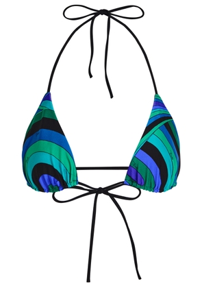 Pucci Printed Halterneck Bikini top - Multi Print - S (UK8-10 / S)