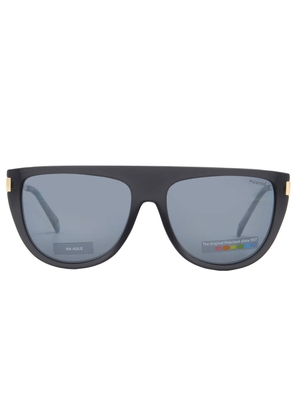 Polaroid Polarized Grey Browline Ladies Sunglasses PLD 6221/S/X 0RIW/EX 57