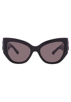 Balenciaga Grey Butterfly Ladies Sunglasses BB0322S 001 57