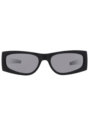 Saint Laurent Silver Mirror Rectangular Ladies Sunglasses SL M140 002 56