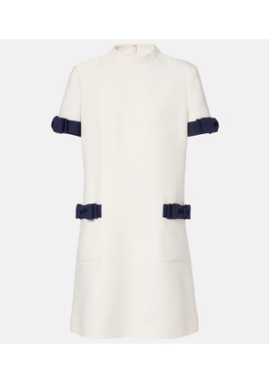 Valentino Crepe Couture bow-detail minidress
