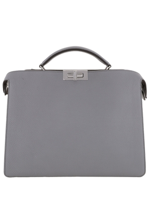 Fendi Peekaboo Leather Briefcase