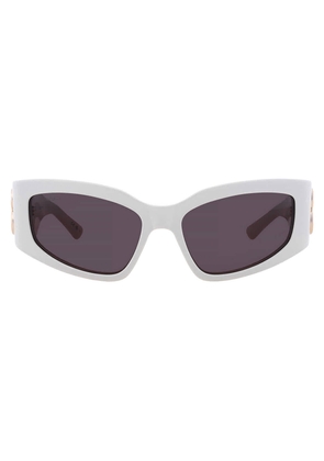 Balenciaga Grey Cat Eye Ladies Sunglasses BB0321S 010 57