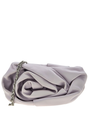 Burberry Rose Nappa Chain Clutch In Haze
