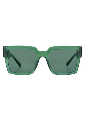 Calvin Klein Green Square Unisex Sunglasses CKJ23622S 300 53