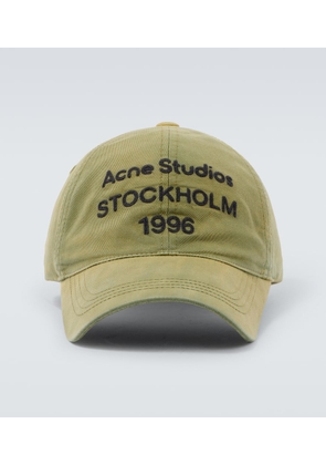 Acne Studios Logo cotton twill baseball cap
