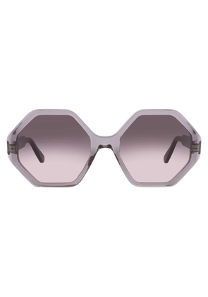 Salvatore Ferragamo Grey Gradient Geometric Ladies Sunglasses SF1070S 057 55