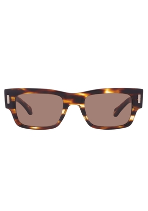 Ferragamo Brown Rectangular Mens Sunglasses SF2011S 216 53