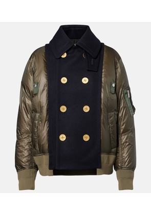 Sacai Double-breasted down jacket