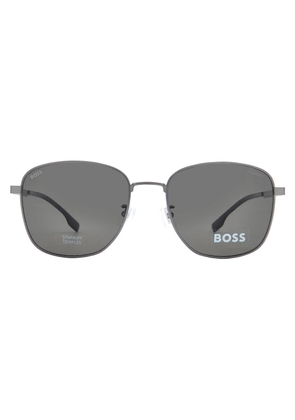Hugo Boss Dark Grey Square Mens Sunglasses BOSS 1412/F/S 0R80 57