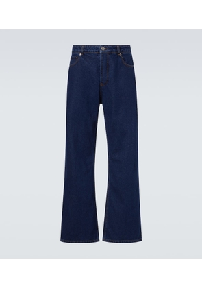 Ami Paris Mid-rise wide-leg jeans