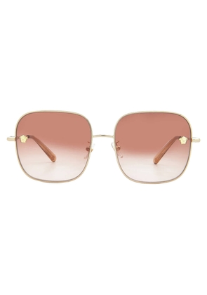 Versace Pink Gradient Square Ladies Sunglasses VE2246D 100213 59