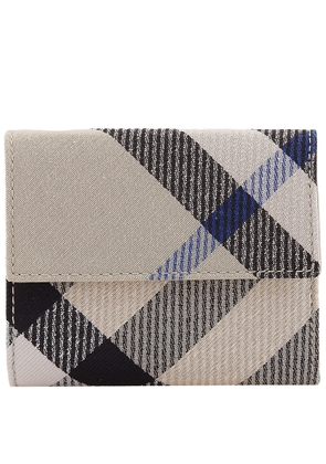 Burberry Checked Leather Wallet