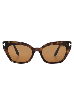 Tom Ford Juliette Brown Cat Eye Unisex Sunglasses FT1031 52E 52