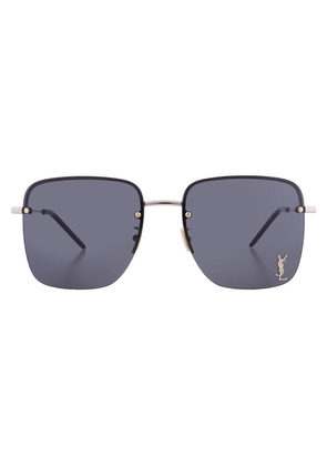 Saint Laurent Black Square Ladies Sunglasses SL 312 M 013 58