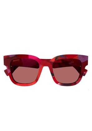 Gucci Orange Square Ladies Sunglasses GG1624S 001 52