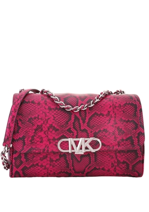 Michael Kors Snake Embossed Leather Shoulder Bag