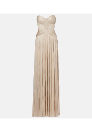 Maria Lucia Hohan Kamina cutout silk tulle bustier gown