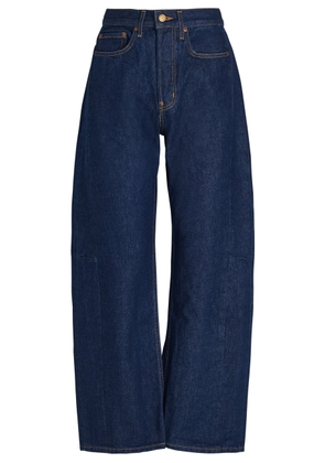 B Sides Slim Lasso Structured Barrel-leg Jeans - Indigo - 27 (W27 / UK8-10 / S)