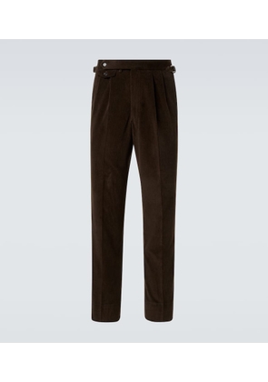 Dunhill Cotton and cashmere corduroy straight pants