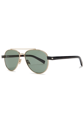 Saint Laurent Aviator-style Sunglasses - Brown Havana - One Size