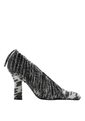 Burberry Check Wool Sweep Pumps, Brand Size 35 ( US Size 5 )