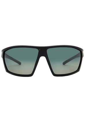 Body Glove BG 25 418 Polarized Green Mirror Wrap Unisex Sunglasses 10270155.CGR BLKGRN