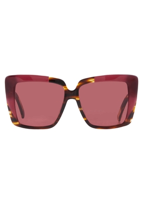 Ferragamo Red Square Ladies Sunglasses SF1060SN 215 55