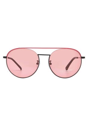 Calvin Klein Pink Round Unisex Sunglasses CKJ18106SA 002 56