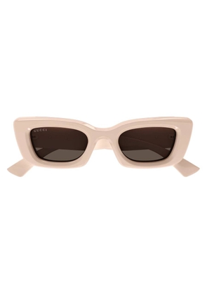 Gucci Brown Cat Eye Ladies Sunglasses GG1827S 005 49