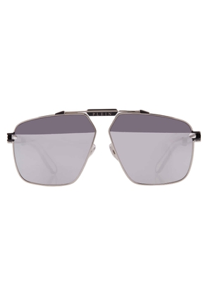 Philipp Plein Silver Navigator Mens Sunglasses SPP049M K07X 63