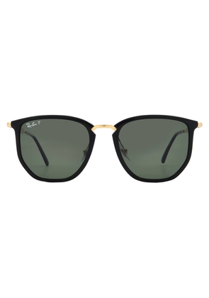 Ray Ban Polarized Green Irregular Unisex Sunglasses RB4451 630658 53