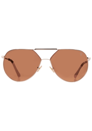 Frye 50946FRY710 Brown Pilot Unisex Sunglasses 10261881.COM GLDBRN
