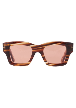 Tom Ford Ilias Brown Square Mens Sunglasses FT1154 55E 50