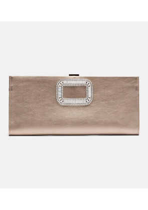 Roger Vivier Pilgrim Small leather clutch