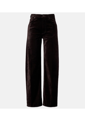 Citizens of Humanity Ayla cotton-blend velvet straight pants