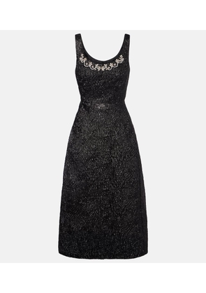 Simone Rocha Embellished lame cocktail dress