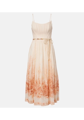 Zimmermann Wanderlust printed cotton midi dress