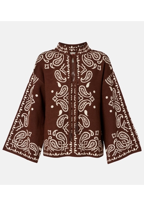 Farm Rio Paisley knitted top