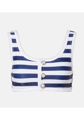 Same Grace striped bikini top
